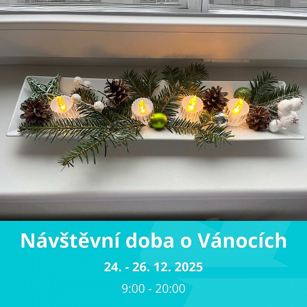 Prodloužená návštěvní doba o Vánocích: Senatorium Vestec